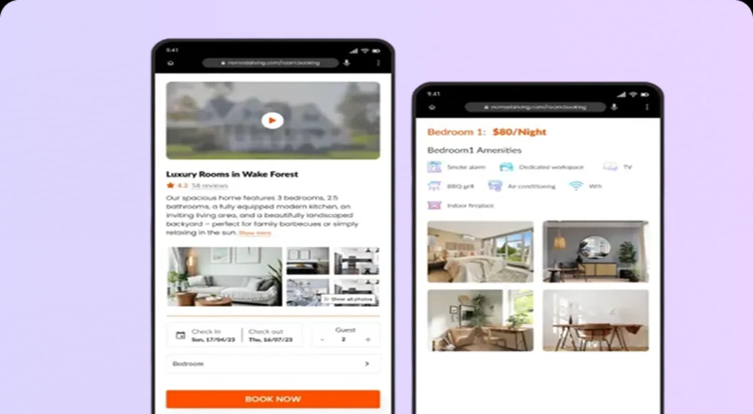 NoMadLivings booking flow